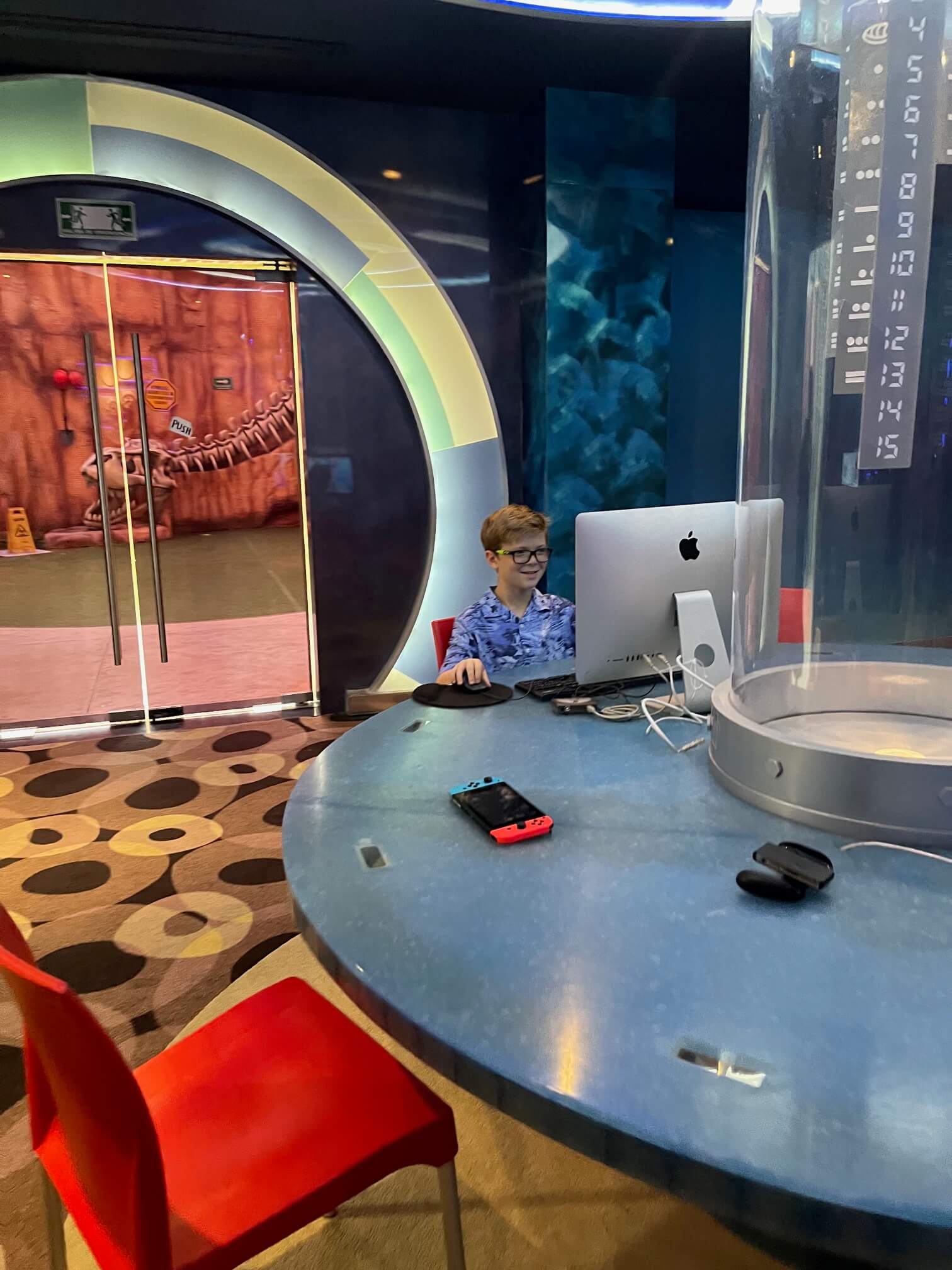 Young boy enjoying the Kids Club at Fiesta Americana Coral Beach in Cancun Mexico.